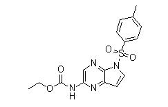 N-[5-[(4-Methylphenyl)sulfonyl]-5H-pyrrolo[2,3-b]pyrazin-2-yl]carbamic acid ethyl ester